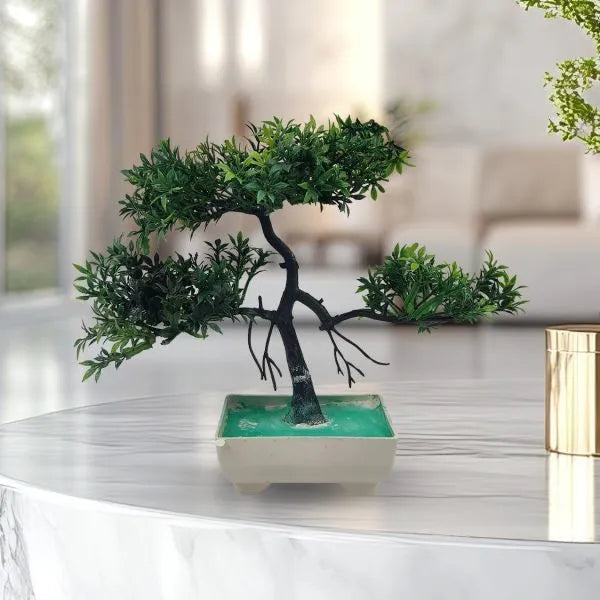 Green Artificial Bonsai Tree ( 1 Piece )