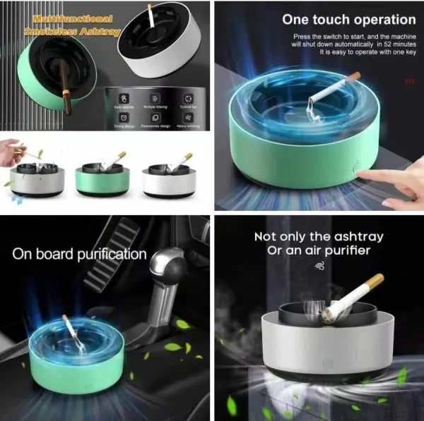2-in-1 Air Purifier Quiet Ashtray