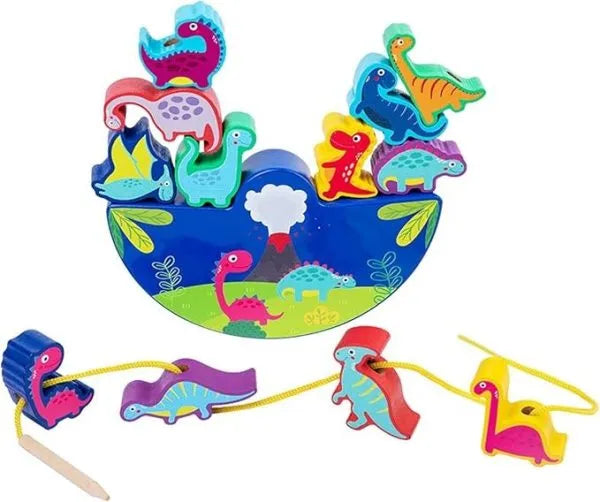 Dinosaur Toy From 3 Years Wooden Toy Stacking Game