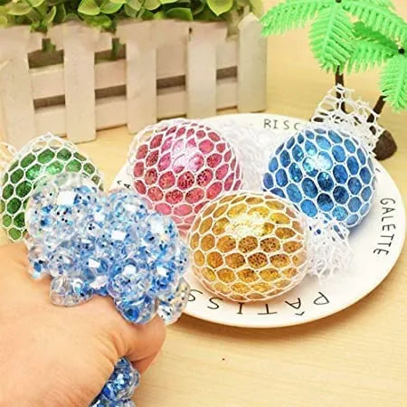 Mesh Stress Balls Squeeze Toys For Hand Therapy Relief | Gifto Bazaar