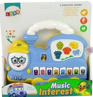 Colorful Musical Train Toy For Toddlers With Lights,