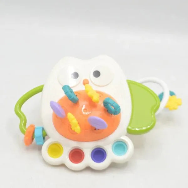 Owl-themed Fun Squeezing And Pumping Toy | Gifto Bazaar