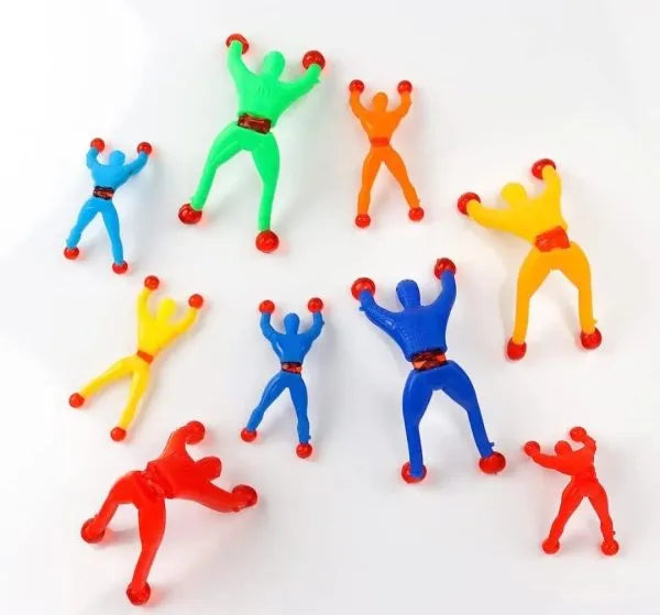 Pack Of 20 Sticky Spider Man Climbing Wall Toy For Kids