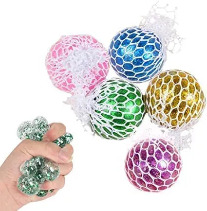 Mesh Stress Balls Squeeze Toys For Hand Therapy Relief | Gifto Bazaar