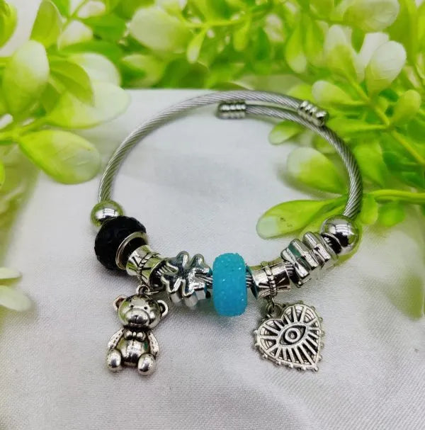 Imported Elegant Charm Steel Wire Pandora Bracelet