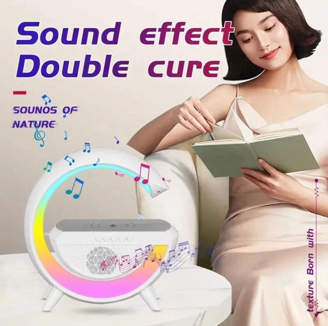 G Shaped Rgb Lamp, Multi functional Wireless Lamp, G Led Table Stand, Home Office Study Bedside Decor Lamp