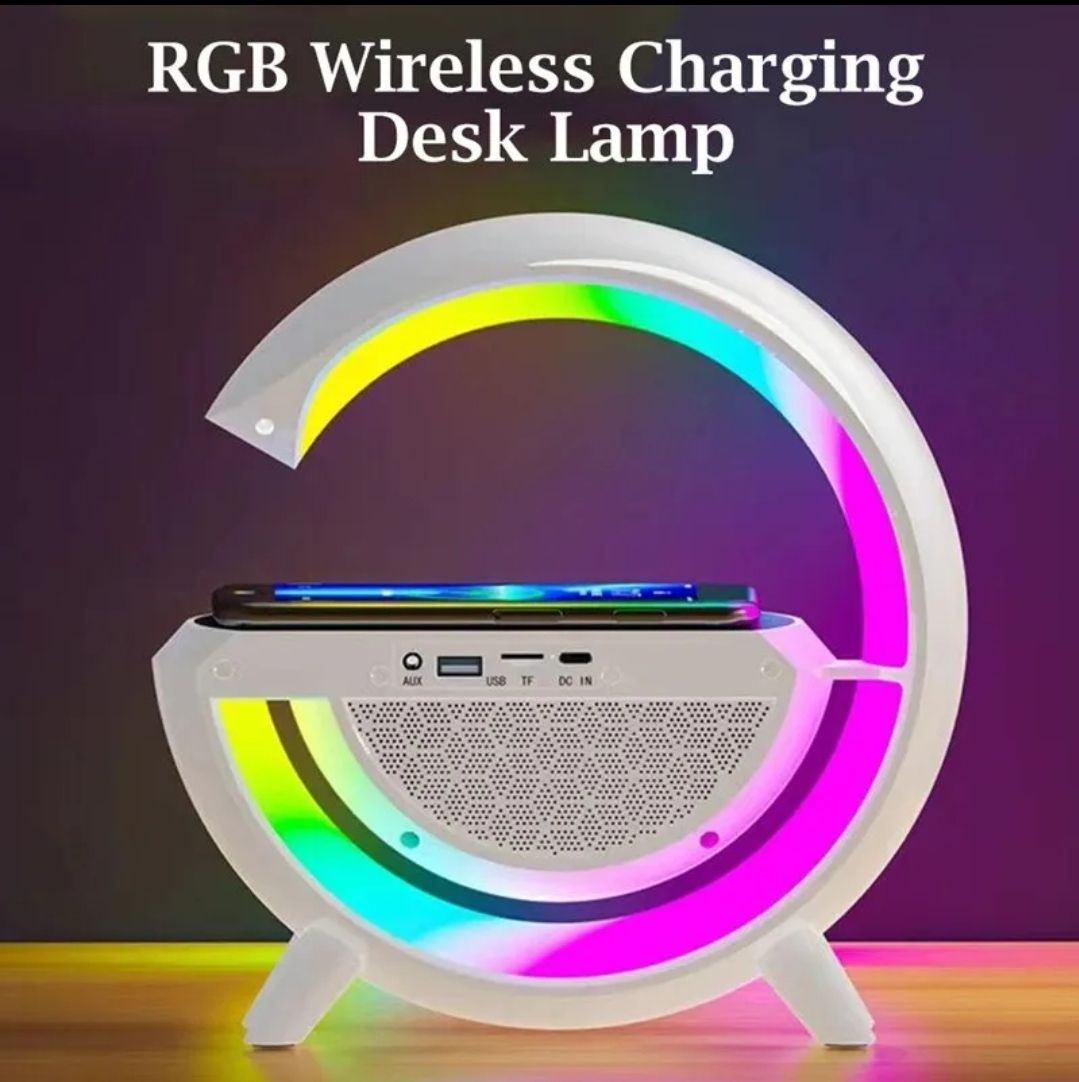 G Shaped Rgb Lamp, Multi functional Wireless Lamp, G Led Table Stand, Home Office Study Bedside Decor Lamp