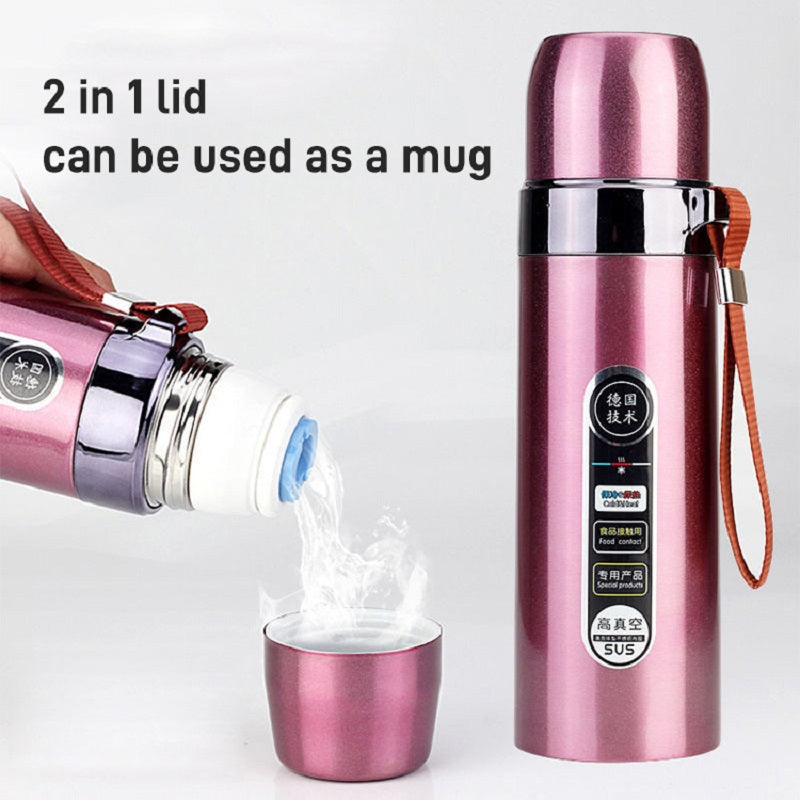 Stainless Steel Vacuum Flask Hot And Cold Water Bottle - 500 ml