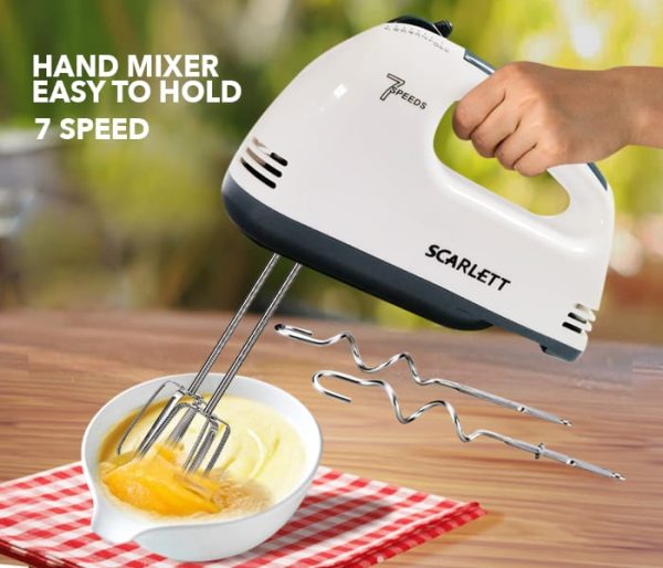 Multi functional 7 Speed Mini Mixer Electric Food Blender Scarlet