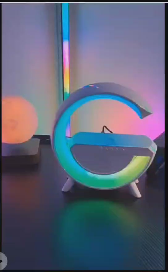 G Shaped Rgb Lamp, Multi functional Wireless Lamp, G Led Table Stand, Home Office Study Bedside Decor Lamp