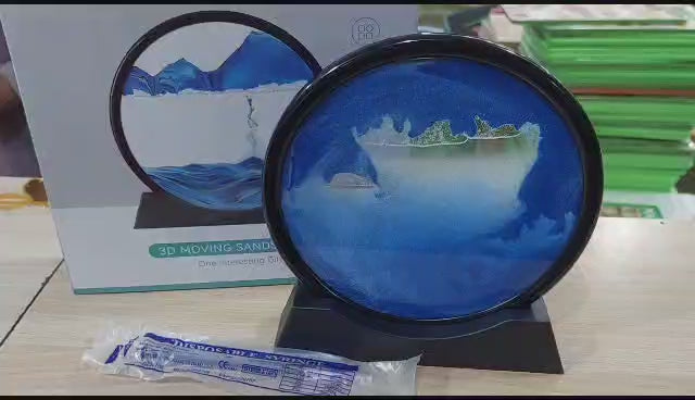 3d Moving Sands-capes Frame 7 Inch ( Random Color )