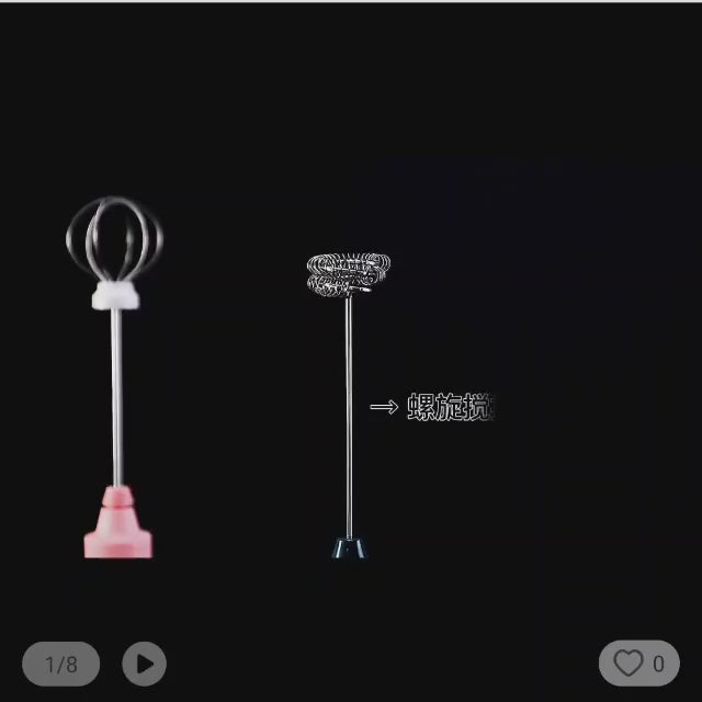 Handheld Electric Milk Frother Whisk Egg Beater Usb Rechargeable Coffee Blender Household Milk Shaker Mixer Foamer Food Blender (random Color)