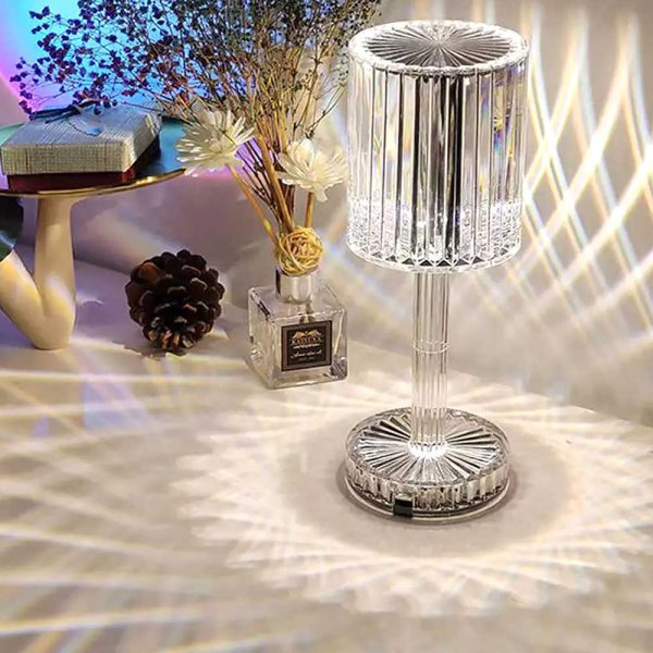 Crystal Acrylic Bedside Table Lamp Home For Bedroom Decor