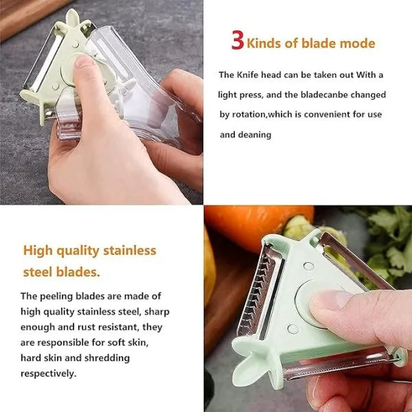 3 In 1 Stainless Steel Vegetable Peeler