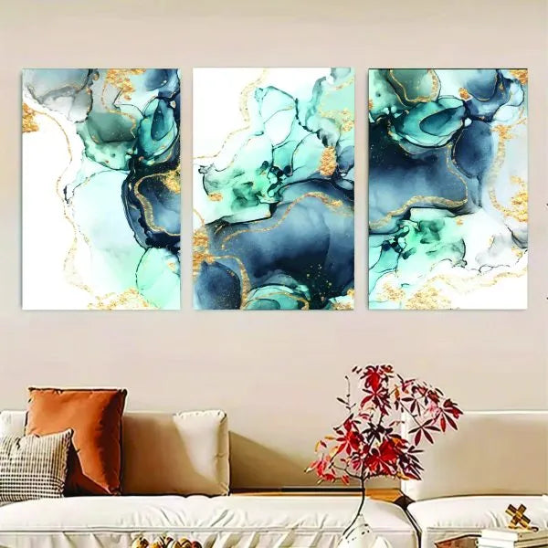Set Of 3 Lower Sticky Canvas Phototiles Frame