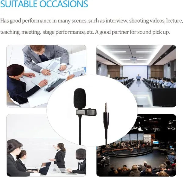Professional Lavalier Mic 3.5mm Suitable For Mobile Phones