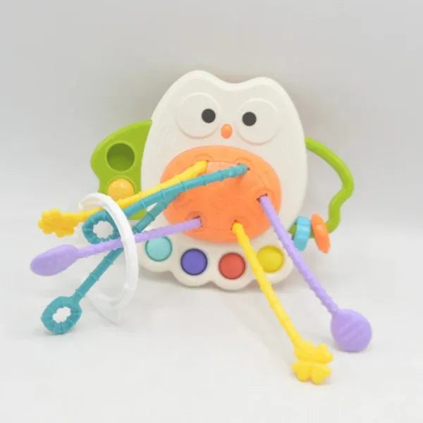Owl-themed Fun Squeezing And Pumping Toy | Gifto Bazaar