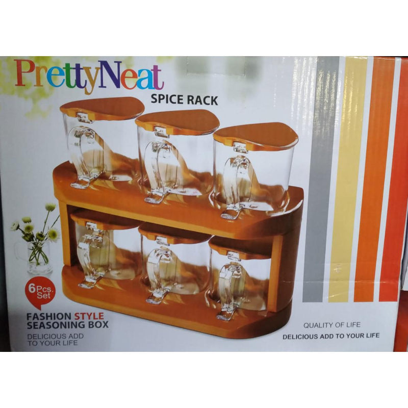 Fashion Style Seasoning Spice Rack Set 6 Pcs