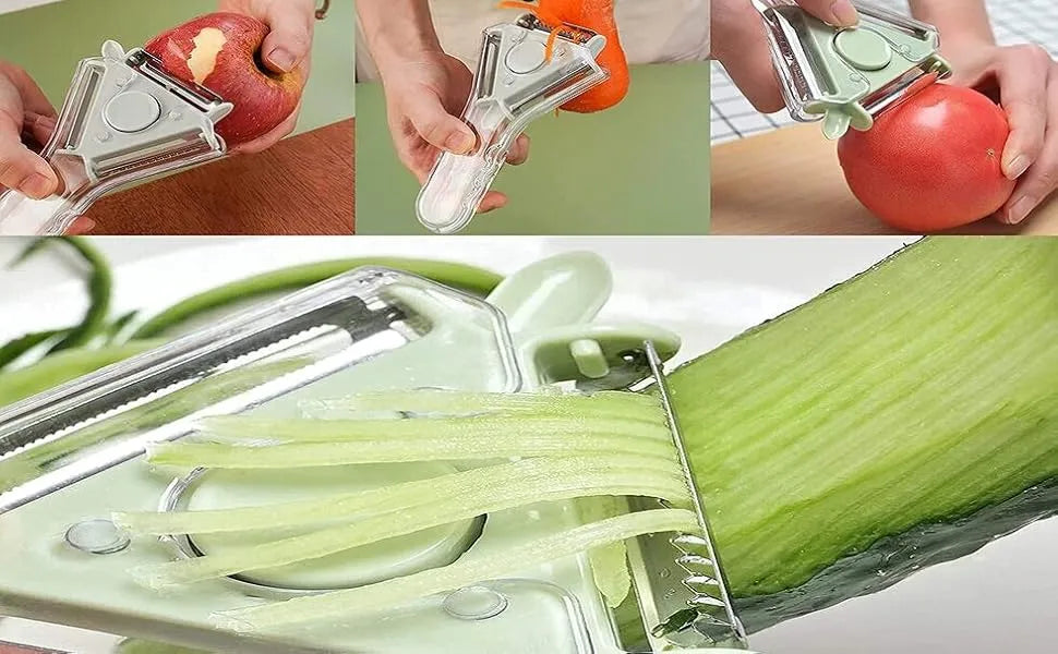3 In 1 Stainless Steel Vegetable Peeler