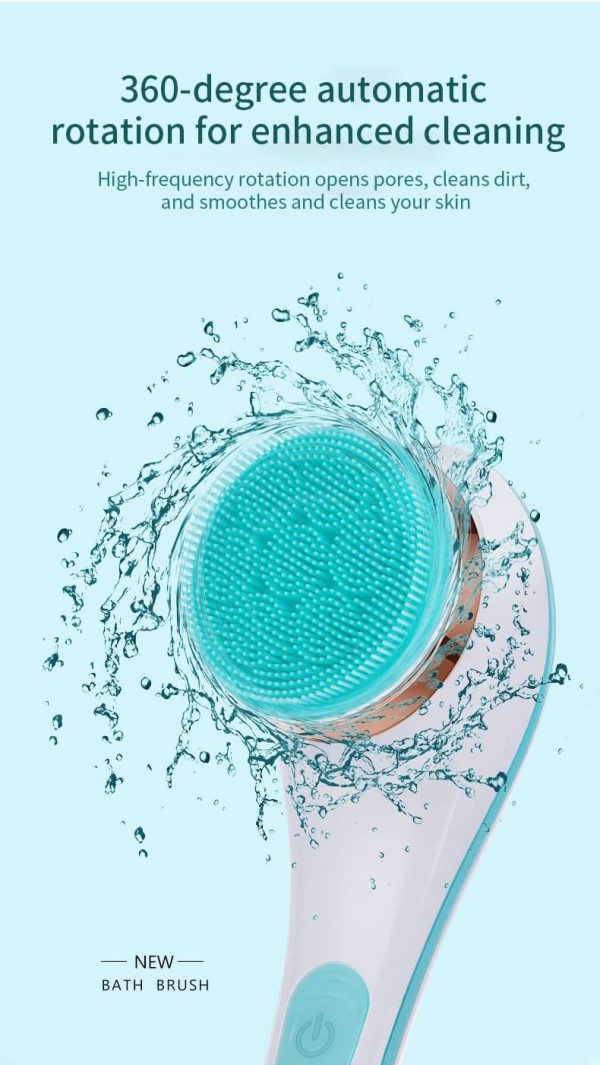 Cnaier Bath And Body Scrub Electric Brush Set – Rechargeable 4 In 1