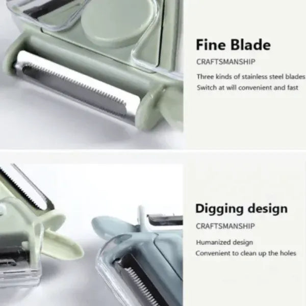 3 In 1 Stainless Steel Vegetable Peeler