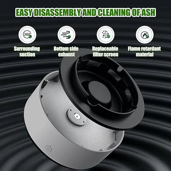2-in-1 Air Purifier Quiet Ashtray