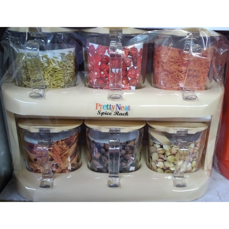 Fashion Style Seasoning Spice Rack Set 6 Pcs