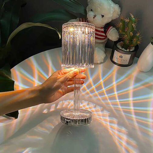 Crystal Acrylic Bedside Table Lamp Home For Bedroom Decor
