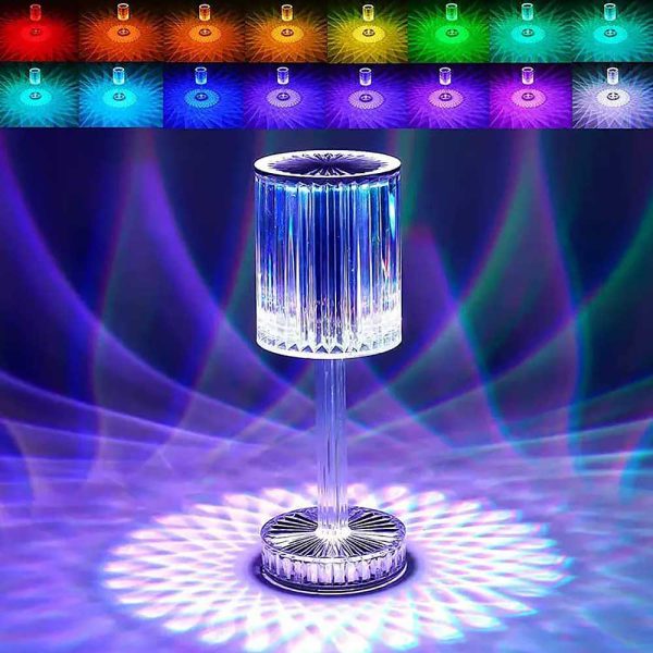 Crystal Acrylic Bedside Table Lamp Home For Bedroom Decor