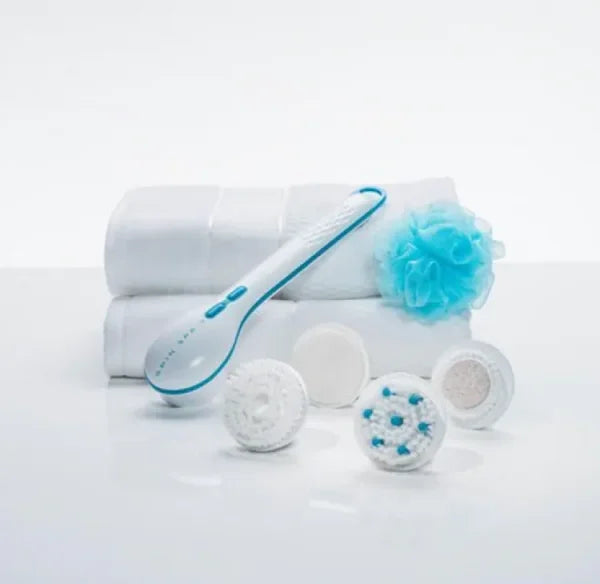 Cnaier Bath And Body Scrub Electric Brush Set – Rechargeable 4 In 1